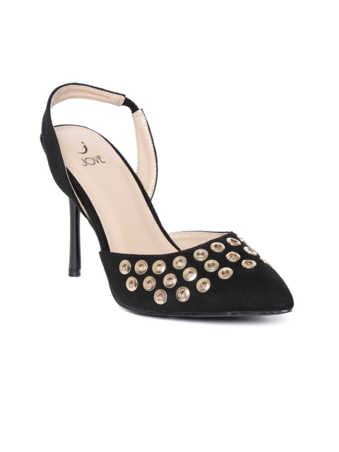 

Jove Women Black Embellished Pumps