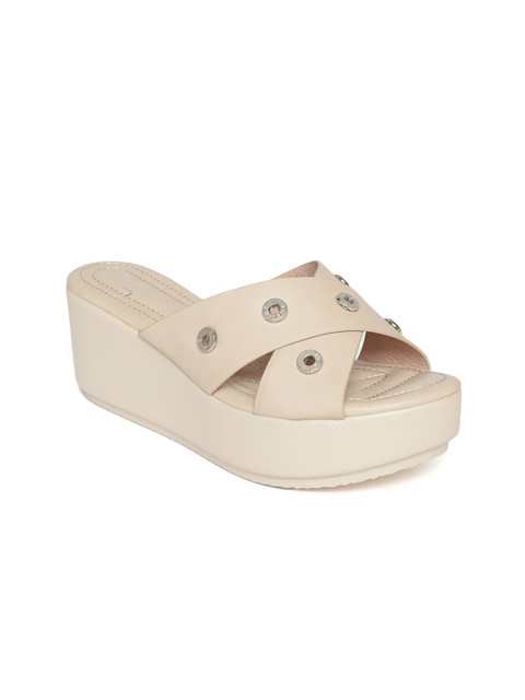 

Jove Women Beige Embellished Heels