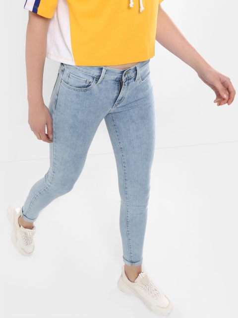 

Levis Women Blue Super Skinny Fit Mid-Rise Clean Look Stretchable Jeans