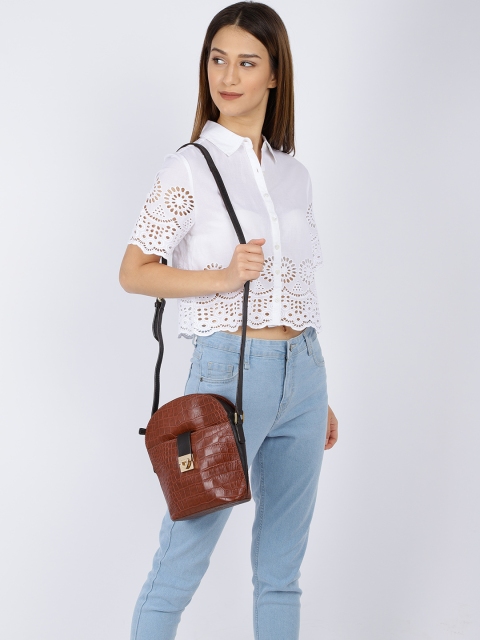 

Hidesign Tan Textured Leather Goldie 01 Sling Bag
