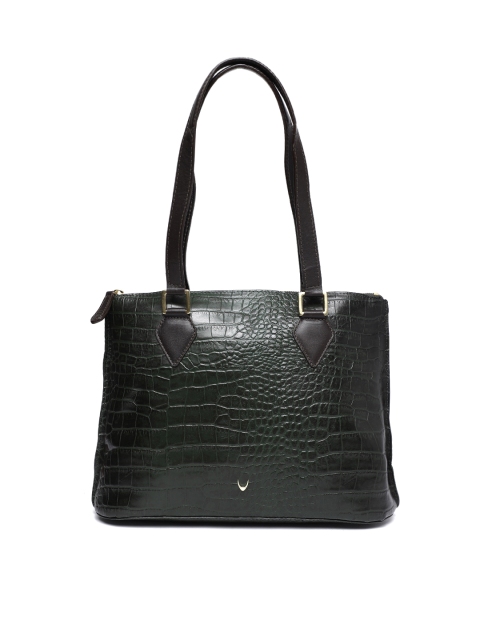 

Hidesign Green Textured Shoulder Bag