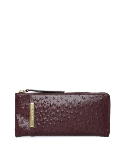 

Hidesign Women Brown Solid Zip Around Wallet