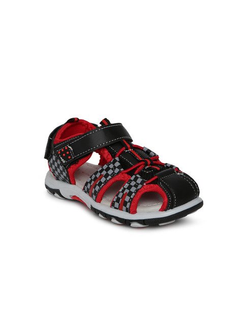

Fame Forever by Lifestyle Boys Black & Red Fisherman Sandals