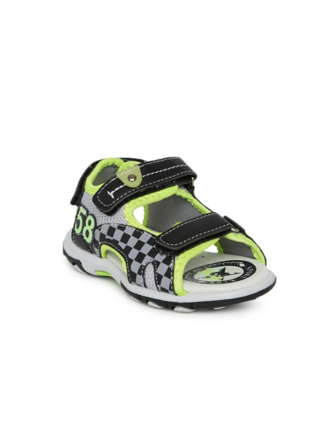 

Fame Forever by Lifestyle Boys Black & Lime Green Comfort Sandals
