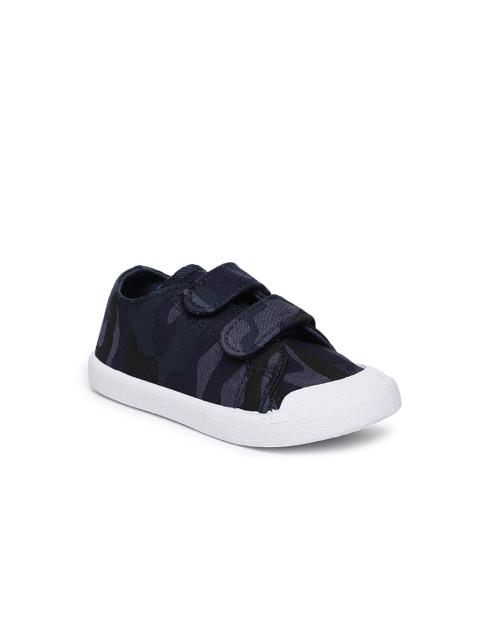 

Fame Forever by Lifestyle Boys Navy Blue Slip-On Camouflage Print Sneakers