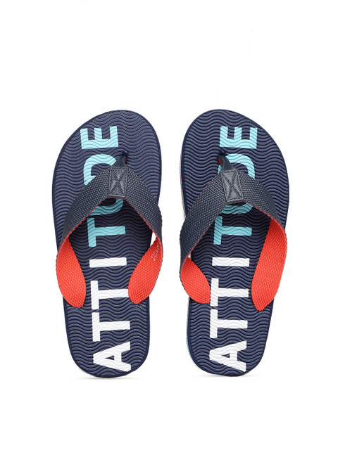 

Fame Forever by Lifestyle Boys Navy Blue Self Design Thong Flip-Flops