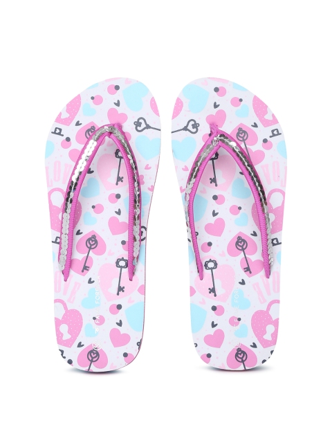 

Fame Forever by Lifestyle Girls Multicoloured Embellished Thong Flip-Flops, Multi
