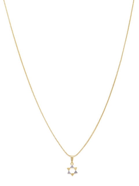 

Spargz Women Gold Plated Star-Shaped Pendant with Chain