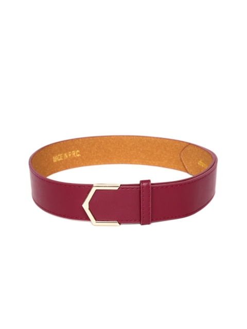 

DressBerry Women Maroon Solid Belt
