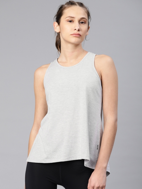 

HRX by Hrithik Roshan Women Grey Melange Styled Back Top