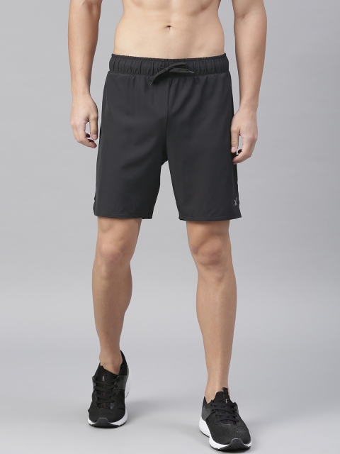 

HRX by Hrithik Roshan Men Black Solid Rapid Dry Woven Running Sports Shorts