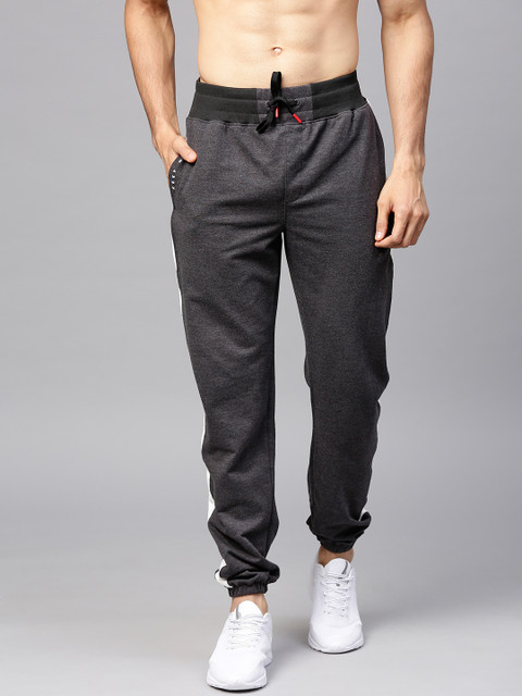 

HRX by Hrithik Roshan Charcoal Grey Solid Men Lifestyle Slim fit Joggers