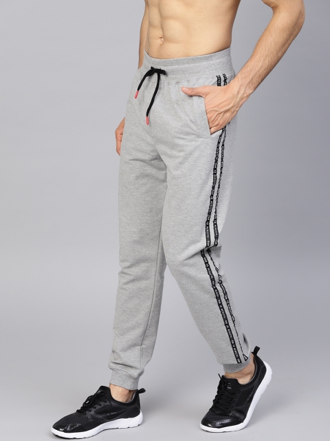

HRX by Hrithik Roshan Men Grey Melange Solid Lifestyle Slim Fit Joggers