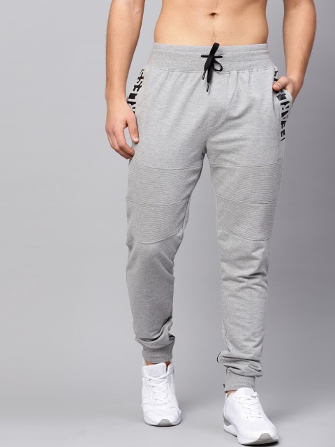 

HRX by Hrithik Roshan Men Grey Melange Lifestyle Slim fit Fearless Joggers