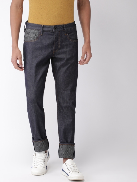 

Scotch & Soda Men Navy Blue Slim Fit Mid-Rise Clean Look Stretchable Jeans