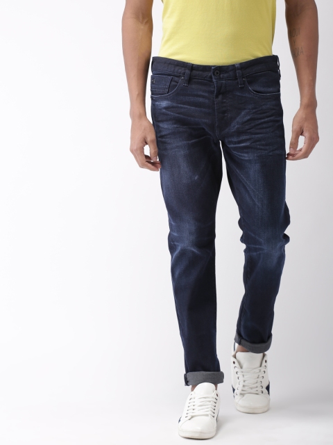 

Scotch & Soda Men Blue Ralston Slim Fit Mid-Rise Clean Look Stretchable Jeans