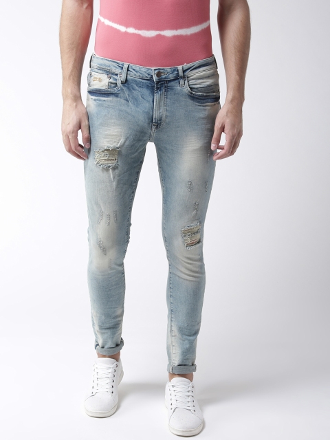 

Aeropostale Men Blue Super Skinny Fit Mid-Rise Mildly Distressed Jeans