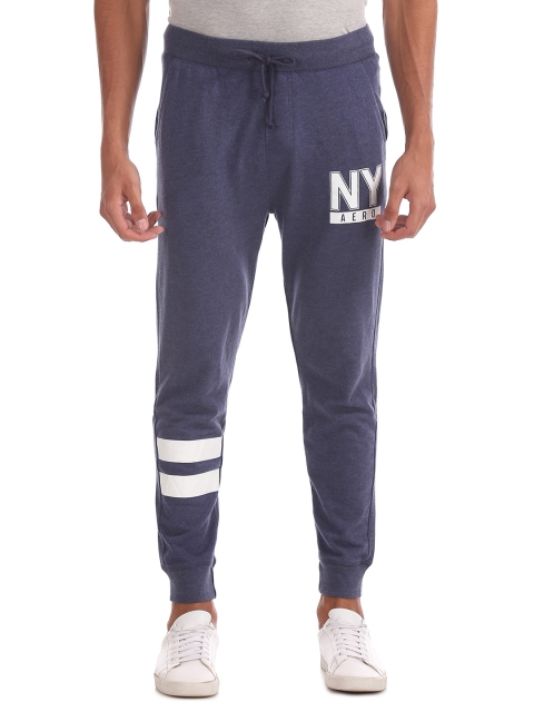 

Aeropostale Men Blue Solid Joggers