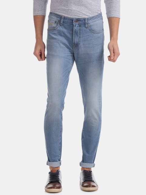 

Aeropostale Men Blue Washed Skinny Fit Mid-Rise Jeans