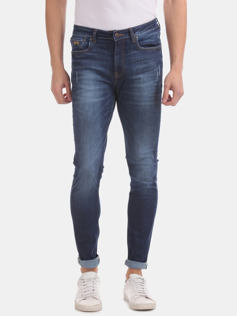 

Aeropostale Men Blue Super Skinny Fit Mid-Rise Clean Look Stretchable Jeans