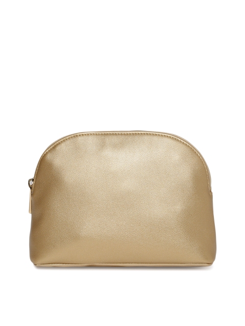 

FOREVER 21 Women Gold-Toned Solid Travel Pouch