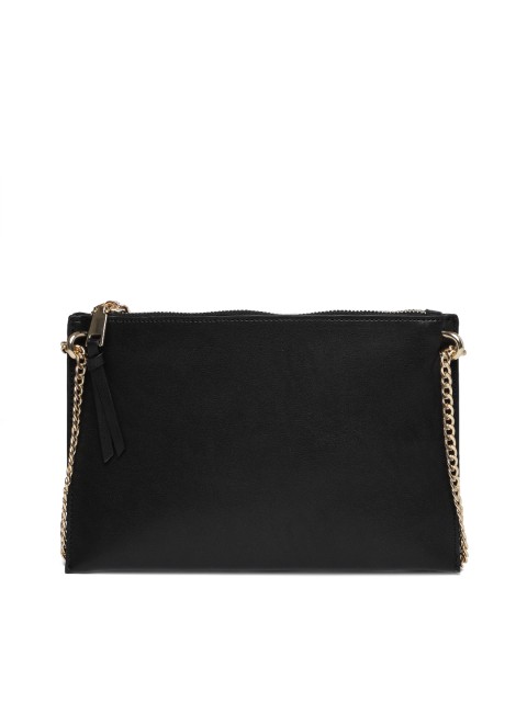 

FOREVER 21 Black Solid Sling Bag