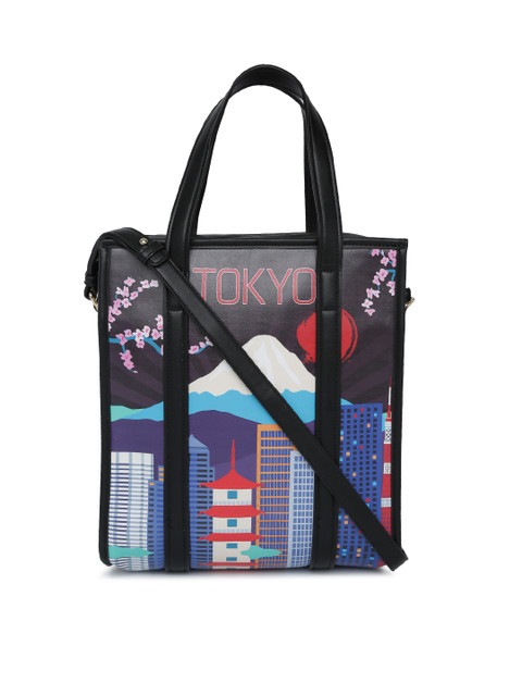 

FOREVER 21 Multicoloured Printed Tote, Multi