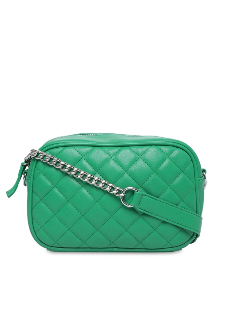 

FOREVER 21 Green Textured Sling Bag