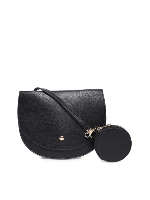 

FOREVER 21 Women Black Solid Sling Bag