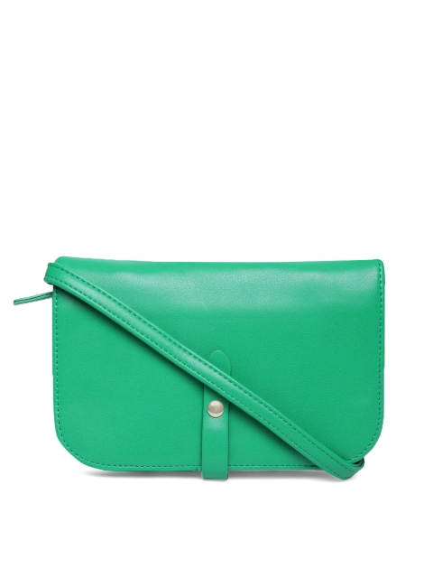 

FOREVER 21 Women Green Solid Sling Bag