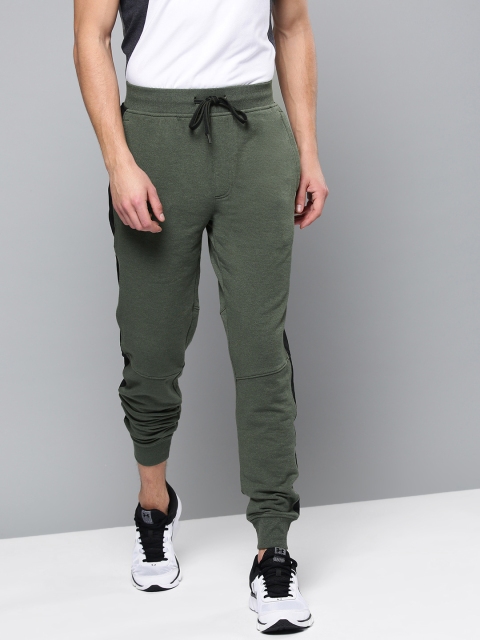 

UNDER ARMOUR Men Olive Green Microthread Joggers