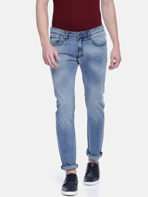 

Pepe Jeans Men Blue Wilbur Vapour Slim Fit Low-Rise Clean Look Stretchable Jeans