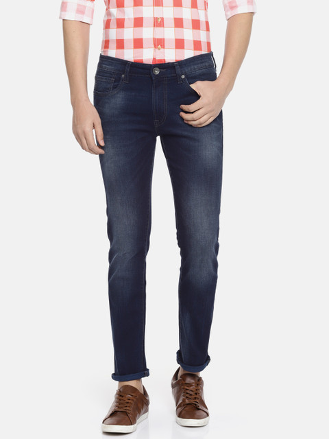 

Pepe Jeans Men Blue Slim Fit Low-Rise Clean Look Stretchable Jeans