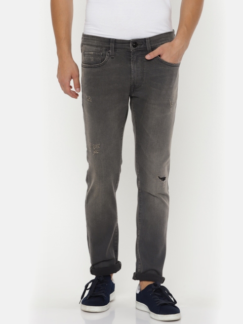 

Pepe Jeans Men Blue Skinny Fit Low-Rise Mildly Distressed Stretchable Jeans