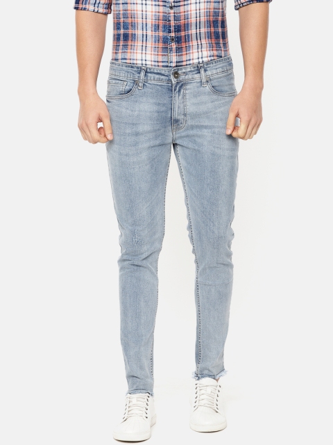 

Pepe Jeans Men Blue Jason Skinny Fit Low-Rise Low Distress Stretchable Jeans