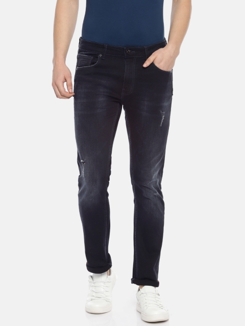 

Pepe Jeans Men Blue Vapour Slim Fit Low-Rise Mildly Distressed Stretchable Jeans