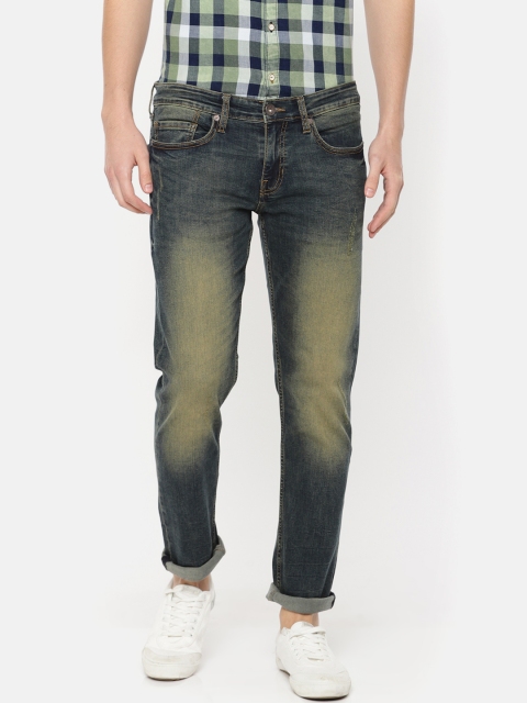

Pepe Jeans Men Blue Regular Fit Low-Rise Low Distress Stretchable Jeans