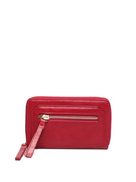 

Ginger by Lifestyle Women Red Solid Zip Around Wallet