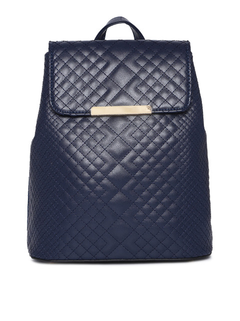 

CODE by Lifestyle Women Navy Blue Quilted Backpack