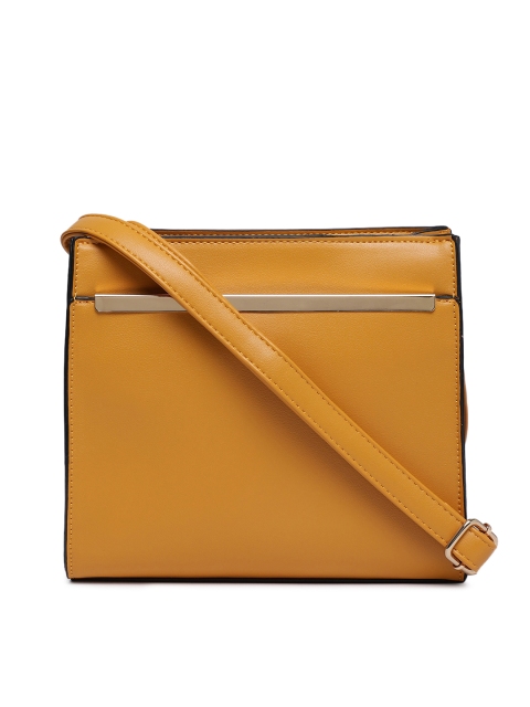 

CODE by Lifestyle Mustard Solid Sling Bag