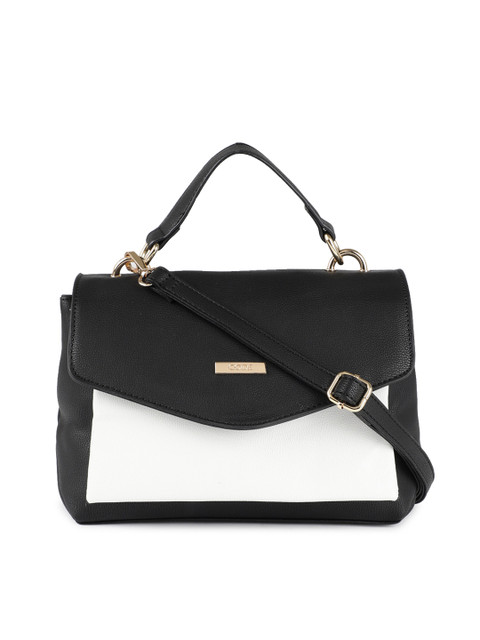

CODE by Lifestyle Black & White Colourblocked Satchel