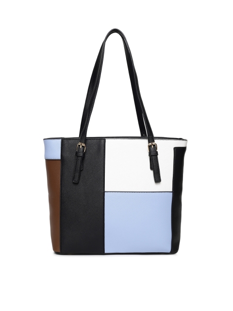 

CODE by Lifestyle Black & Blue Colourblocked Shoulder Bag