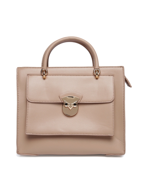 

CODE by Lifestyle Beige Solid Handheld Bag