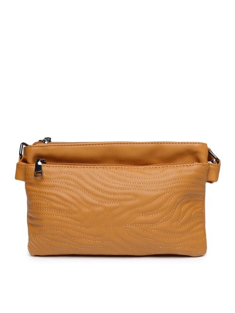 

CODE by Lifestyle Mustard Yellow Textured Sling Bag