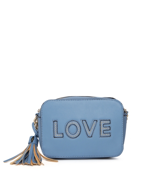 

Ginger by Lifestyle Blue Solid Sling Bag