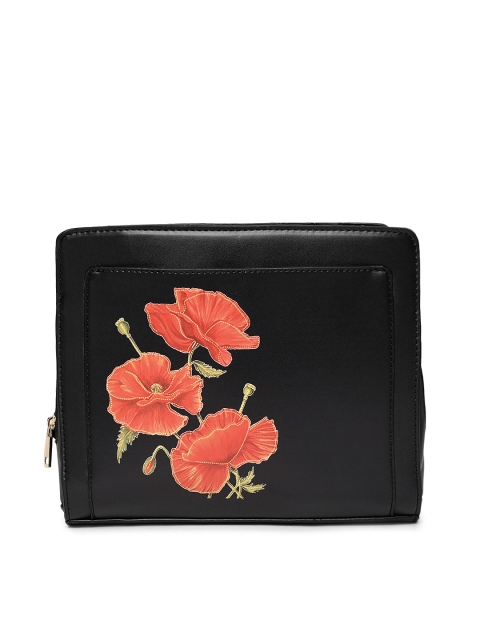 

Ginger by Lifestyle Black Printed Sling Bag