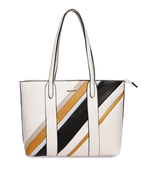 

CODE by Lifestyle Beige & Black Striped Shoulder Bag