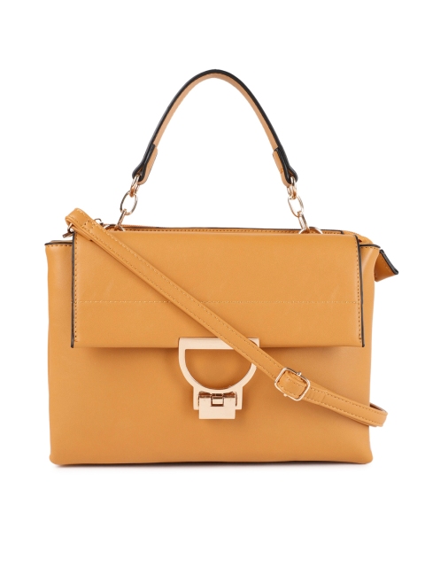 

Ginger by Lifestyle Mustard Yellow Solid Satchel Bag