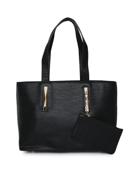 

CODE by Lifestyle Black Textured Shoulder Bag