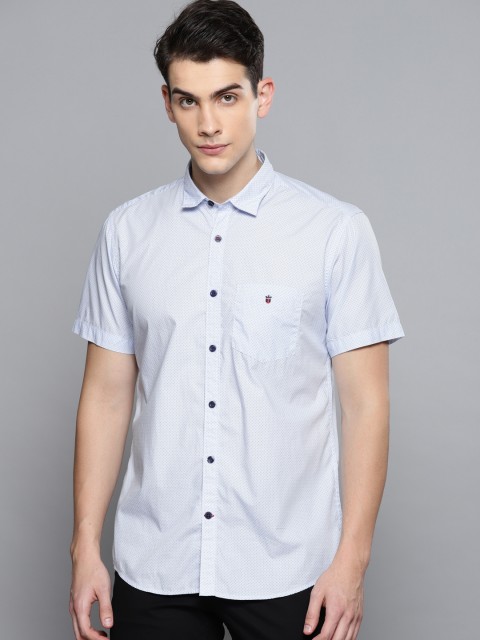 

Louis Philippe Sport Men Blue Slim Fit Printed Casual Shirt